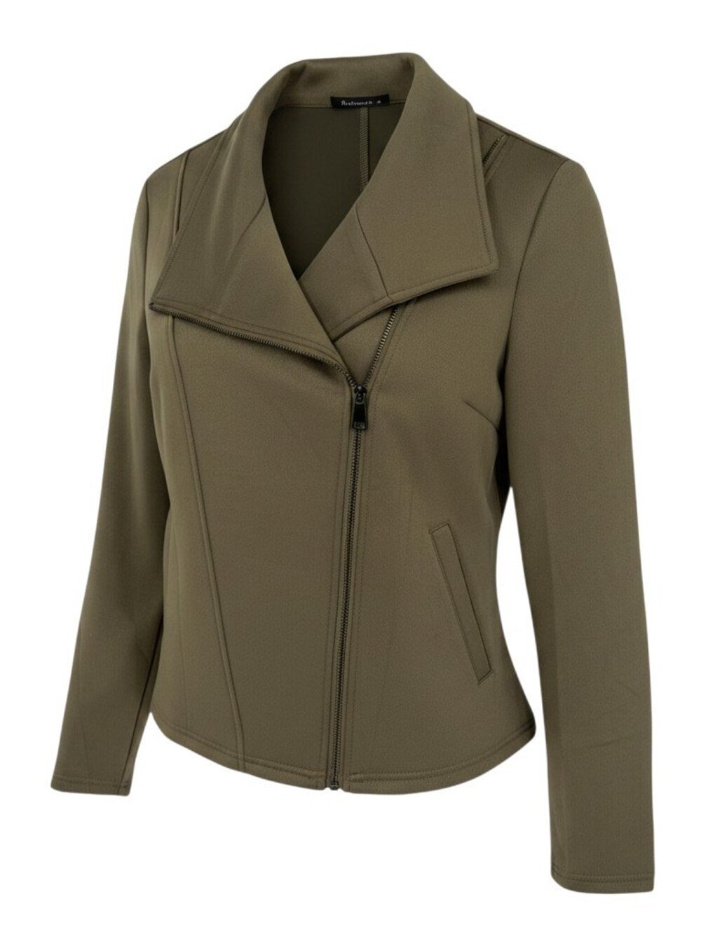 Automet Women's Faux Suede Moto Jacket - Olive Green - Size XL - NWT